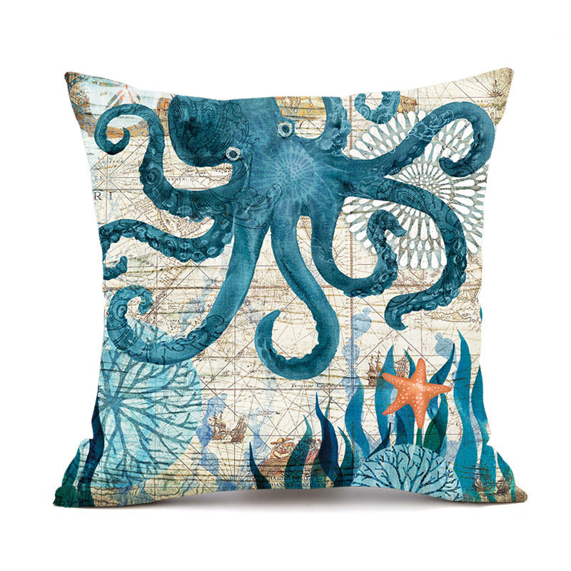 Sea Turtle Cushion Covers – Cozy Coastal Home Vibes